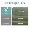eachope SageGreen No Hook Waffle Weave Shower Curtain with snap-in