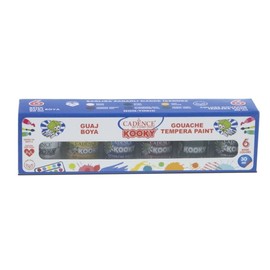 Kooky Gouache Tempera Paint Set - 30ml (6 Pieces)