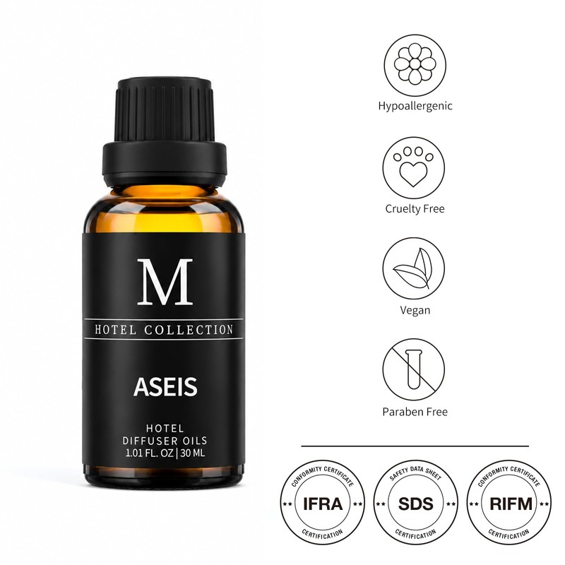 Hotel Collection Diffuser Oil-ASEIS,Luxury Essential Oils for Diffuser, Refill &