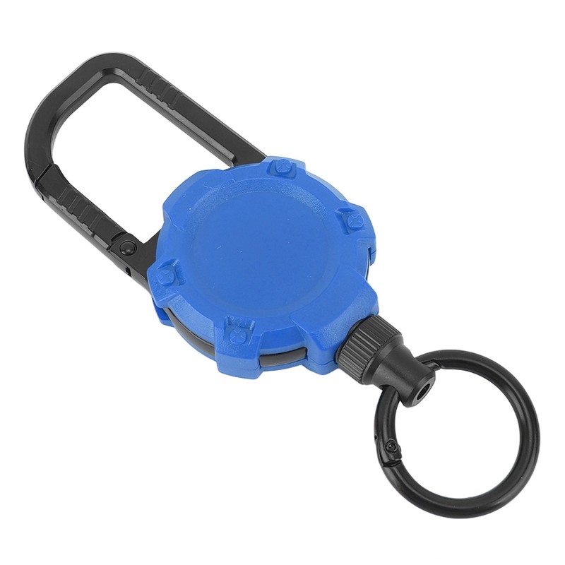 Magnetic Retractable Keychain Stainless Steel Wire Easy Pull Buckle Carabiner