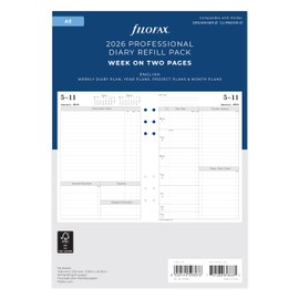 Filofax A5 week to view English 2026 diary 26-TM7051