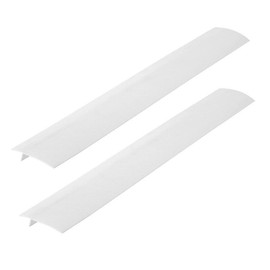 2 Pcs Silicone Stove Counter Gap Cover Oven Guard Seal Slit Strip Kitchen (White, 21 Inch)