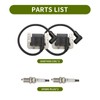 Lidscura 2PCS Ignition Coil with Spark Plug 24 584 45-S