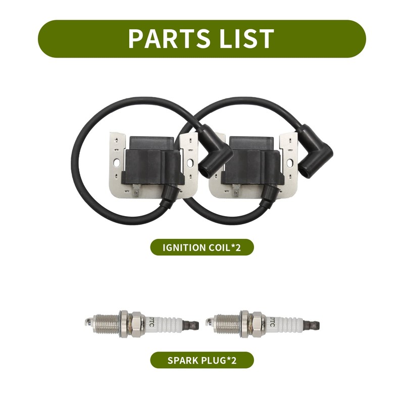 Lidscura 2PCS Ignition Coil with Spark Plug 24 584 45-S