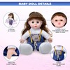 Fuwraixis Musical Doll with Moving Eyes, Makes 3 Types of