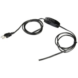 Esco EA940CB-9 AC 125V / 7A Intermediate Switch (with 6.6 ft (2 m) Cord, Black