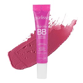 purlisse Blush Glow BB Cheek Color: Cruelty-free & clean, Paraben & Sulfate-free, Cream blush, Long lasting, Vitamin E hydrates | Pretty Plum 0.34oz