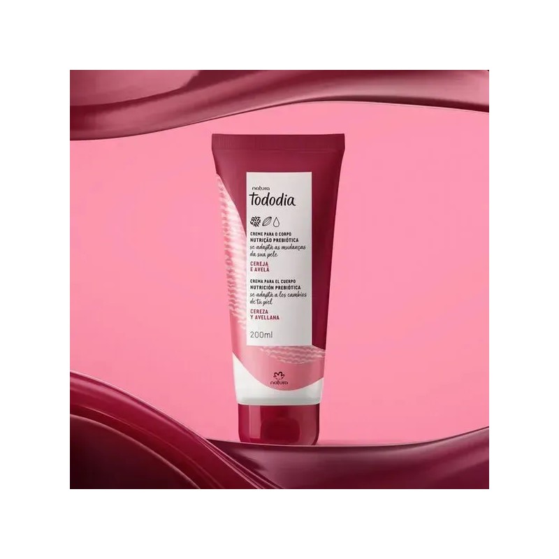 Crema Hidratante Corporal Natura Tododia de Cereza y Avellana 200