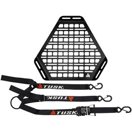 Tusk MOLLE Panel Spare Tire Mount – Universal Fit ATV/UTV/4×4/Overland – Durable Powder‑Coated Aluminum Accessory Grid for Spare Tire & Gear Mounting