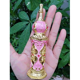 Empty Refillable Perfume Bottle for Perfumes & Essential Oils when travel 12ML (Pink)