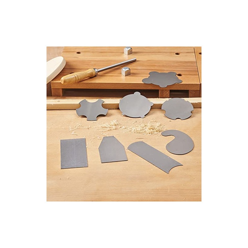 Cabinet Scraper (1Burnisher+2Rectangle+1Curved+1Gooseneck+2Concave+2Convex)