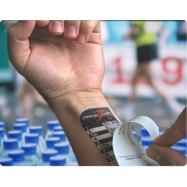 PACETAT - Pacing Tattoo - Miles Splits - Full and Half Marathon Finish Times (Full: 5:15 | Half: 2:37:30)