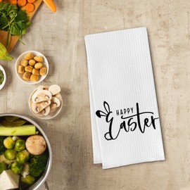 Cilrii Easter Kitchen Towels - Easter Waffle Decorative Bathroom Towels,Easter Hand Towels,Easter Kitchen Decor,Easter Gifts,Easter Gift,Easter Gifts,16 X 24