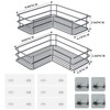 Nieifi Adhesive Corner Shower Caddy Shelf Basket Rack with Hooks,