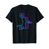 Threadrock Vintage Retro Classic Basketball Player T-Shirt - Unisex-Adults, Black,