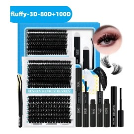 Kev Kit De Extensiones De Pestañas 3d Volumen Con Accesorios
