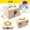 CHURACY Piggy Bank with Keys, Bills Without Folding, 500,000 Yen