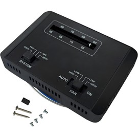 7330F3852 Thermostat Compatible with Coleman RV Air Conditioners Mach and Roughneck Series ，Single Stage Heat/Cool (Black)