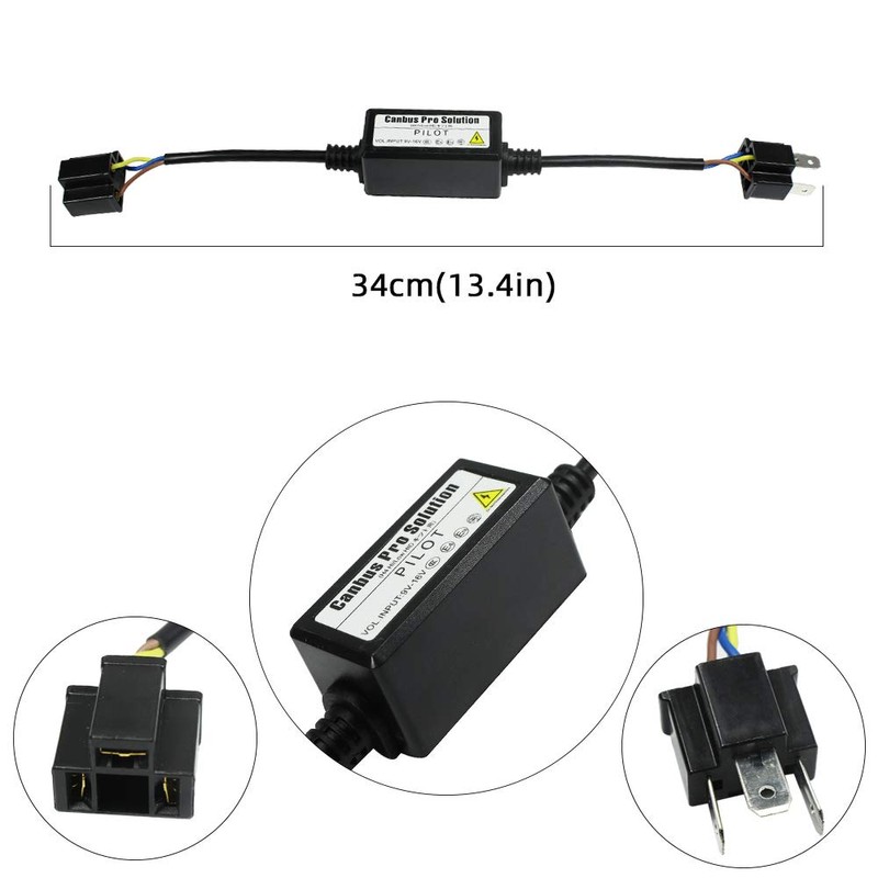 YUNPICAR H4/HID High Beam Indicator, Non-Illumination Prevention Adapter for Canceller,