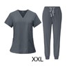 Baoblaze Women Uniform Scrubs Set Top and Pants Durable V