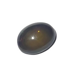 LKBEADS OGS_659 Natural Black Ehiopian Opal Oval Shape Cabochon Cut Loose Gemstone for Jewellery Making, Pack of 1, Gemstone, Other Gemstones
