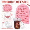 50 Pcs She's Ready to Pop Cups 12 oz Baby