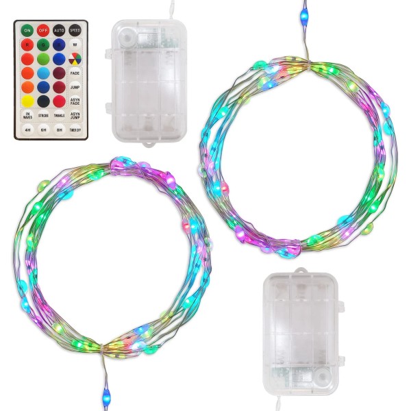 Lumabase tBattery Operated Fairy String Lights with Remote Control, Multi-Function