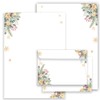 Christmas Letter Paper / Envelope Set with Green Branches and