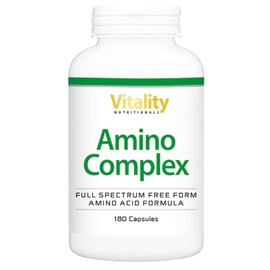 Amino Complex Capsules with 21 Amino Acids, 120 Capsules, Full Spectrum Freeform Amino Acids Formula, Vegan, Vitality Nutritional by Vitamin Express