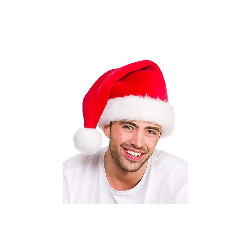 Wicked Costumes Adult Unisex Christmas Super Deluxe Plush Santa Hat
