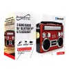 Supersonic Red Portable Retro AM/FM/SW 3-Band Radio With Bluetooth Boombox