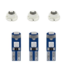 WLJH Extremely Bright Blue Instrument Cluster Panel Gauge Dash Bulbs + Climate Control Lights + Clock Light Led Kits for Lexus IS300 2001-2005, Pack of 12