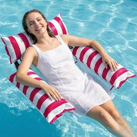 Jasonwell Inflatable Pool Floats Adult - Fabric Pool Floaties Chair Lake Beach Floating Lounger Chair Swimming Pool Noodles Water Hammock Float Mesh Party Floaty Toys Fun for Adults Heavy Duty