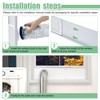 Memrita Dryer Vent Window Kit for 4" Diameter Dryer Vent