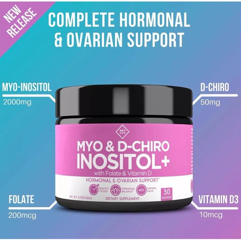 Opt Ify Myo Inositol & D-chiro 40:1 Folato Vitamina D