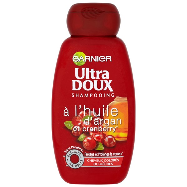 Garnier Ultra Doux Shampoo for Hair Set of 3 (3 x 250 ml)