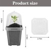 EBaokuup 30PCS Clear Plant Nursery Pots with Humidity Dome -