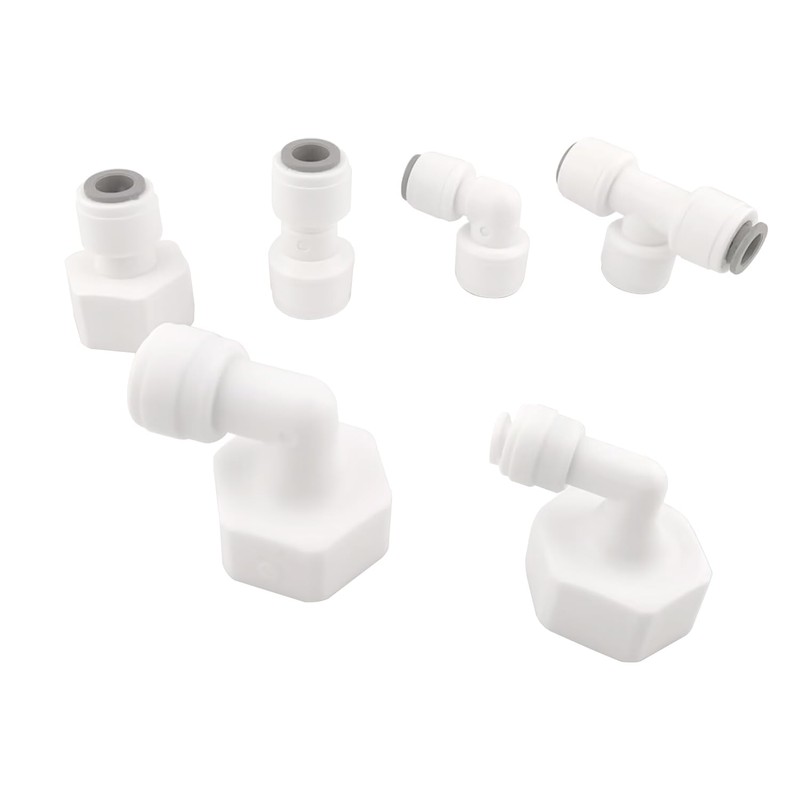 Qrity 1 PCS Water Purifier Elbow Connector, 3/4" BSP Female
