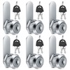 6 Pcs Cabinet Locks, 16 mm Letterbox Locks, Cupboard Locks