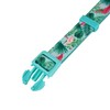 Petiry Flamingo Pattern Dog Collar, Nylon Webbing Plus Polyester Ribbon