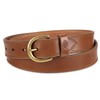 Dickies Women's Plus Size Leather Casual Belt, Cognac Solid, 3X