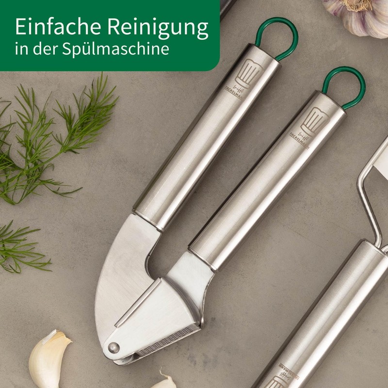 Chefkoch trifft Fackelmann - Premium Garlic Press Made of High-Quality