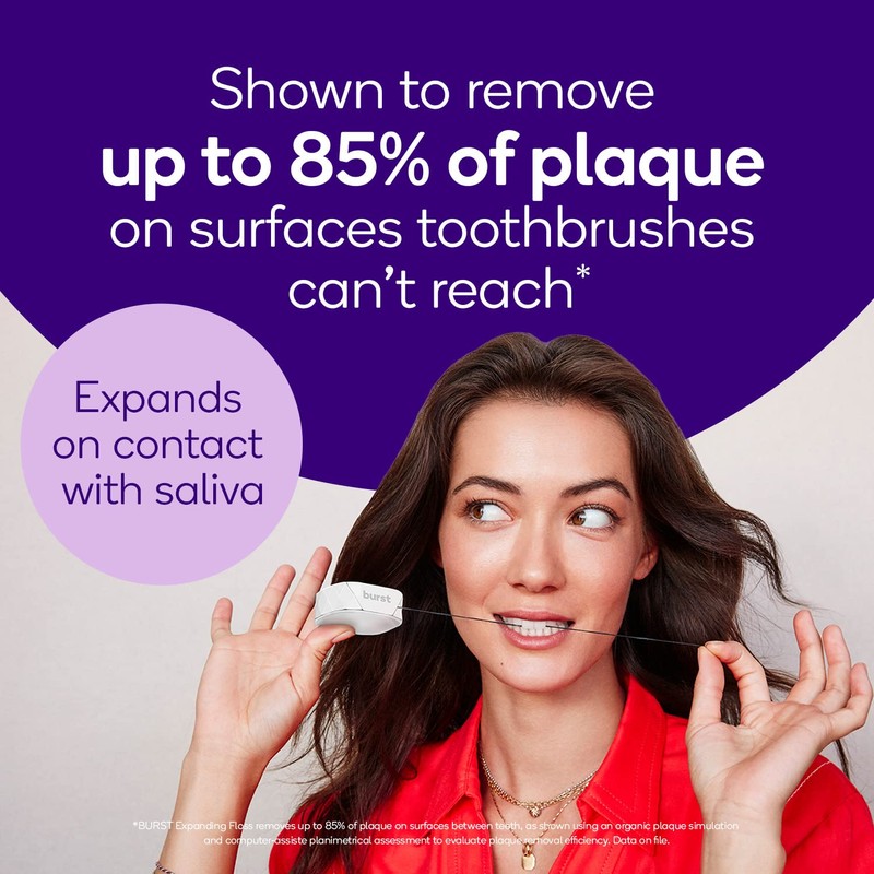 BURST Expanding Dental Floss Refills (32 Yards/3 Pack) | Mint