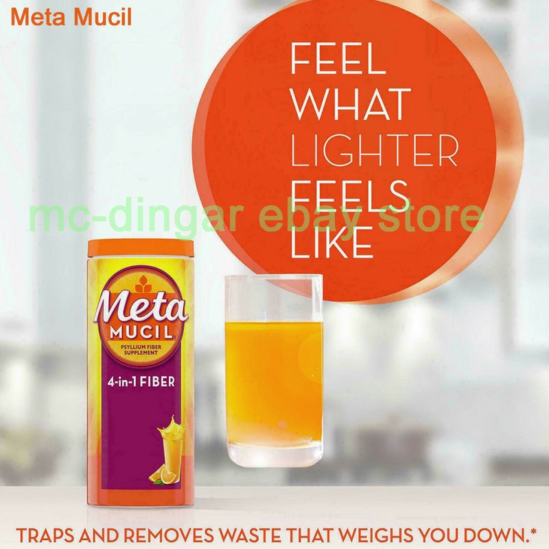 Metamucil 55 oz Metamucil 4-in-1 MultiHealth Fiber Supplement Powder Orange