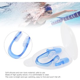 Alomejor Juego de Pinzas para la Nariz Y Tapones para los Oídos para Nadar, Tapones para la Nariz Y Tapones para los Oídos de Silicona Suave para Deportes de Buceo Y Surf a Prueba de Agua