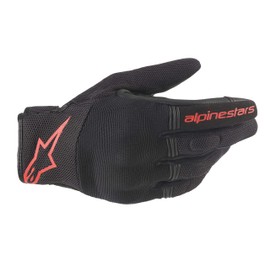 Alpinestars Motorcycle Gloves Black/Red Flow (Size: L) COPPER Gloves (356 8420)
