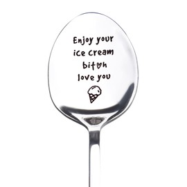Best Friend Bestie Spoon Gift for Besties Girls Women BFF Birthday Christmas Gifts for Ice Cream Lover Gifts for Girlfriend Wife Love You Gift for Friend Gifts for Soul Sister Friendship Gift Spoons