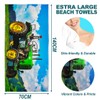 Zomer Beach Towel 70 x 140 cm, Printed Microfibre Bath