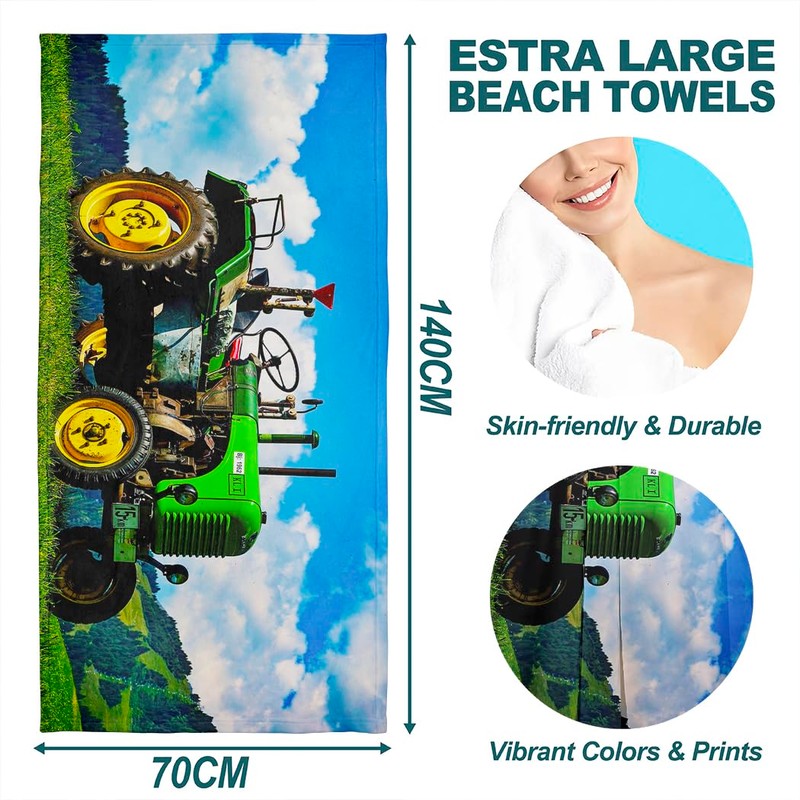 Zomer Beach Towel 70 x 140 cm, Printed Microfibre Bath