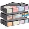 Lifewit 75L Underbed Storage Bins, 3 Pack, Foldable Clothes Storage